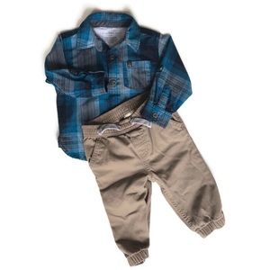 6-9M Calvin Klein Jeans Baby Boy L/S & Pants